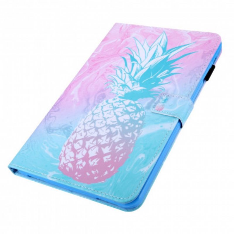 Nahkakotelo Samsung Galaxy Tab A7 (2020) Ananas Muotoilu