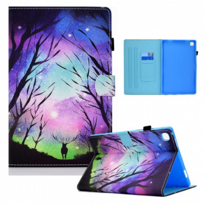 Nahkakotelo Samsung Galaxy Tab A7 (2020) Kuninkaallinen Peura