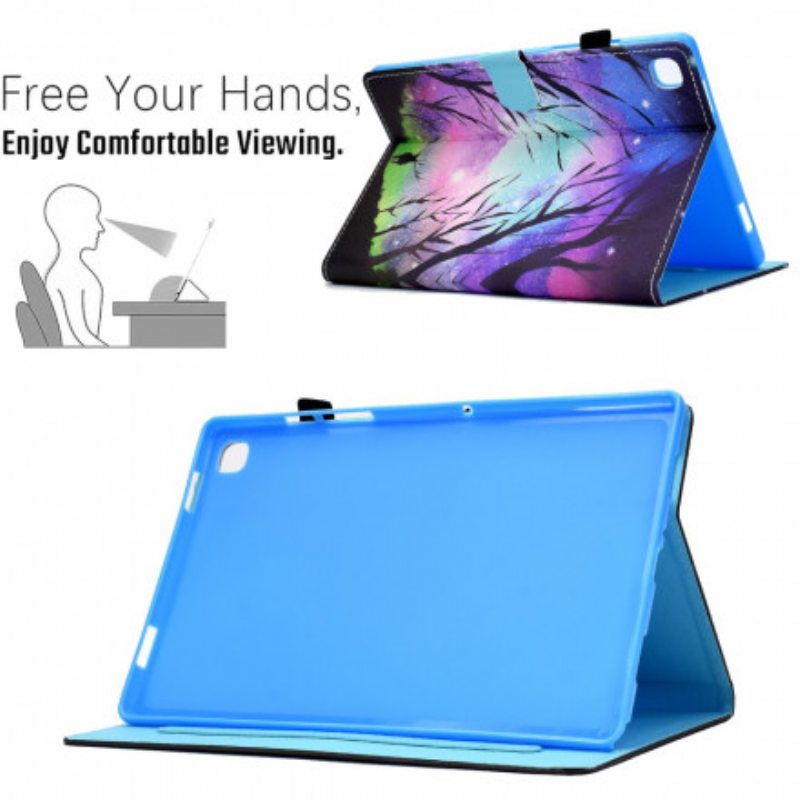 Nahkakotelo Samsung Galaxy Tab A7 (2020) Kuninkaallinen Peura