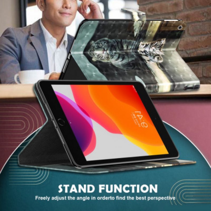 Nahkakotelo Samsung Galaxy Tab A7 (2020) Light Spot Kissan Unelma