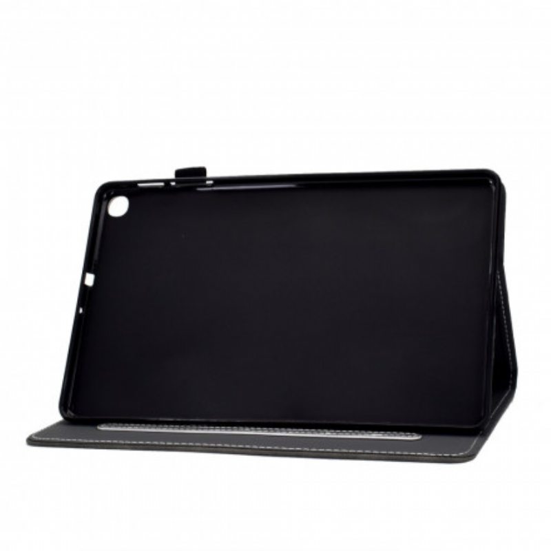 Nahkakotelo Samsung Galaxy Tab A7 (2020) Vintage Design -nahkaefekti