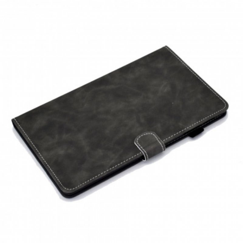 Nahkakotelo Samsung Galaxy Tab A7 (2020) Vintage Design -nahkaefekti