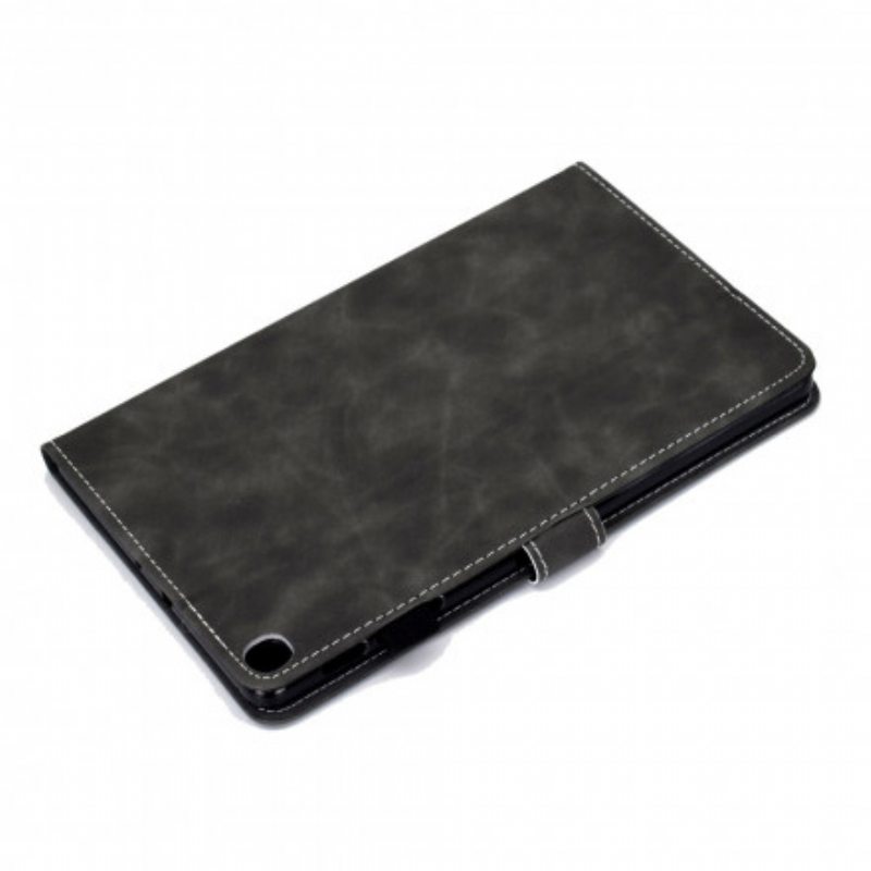 Nahkakotelo Samsung Galaxy Tab A7 (2020) Vintage Design -nahkaefekti
