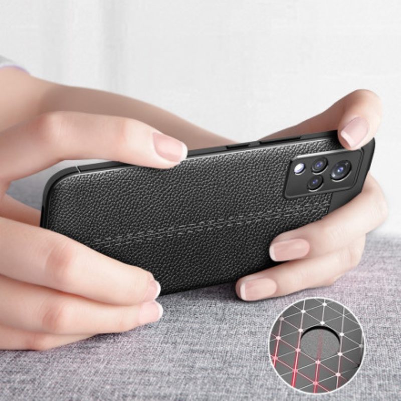 Kuori Vivo V21 5G Kaksilinjainen Litsi-nahkaefekti