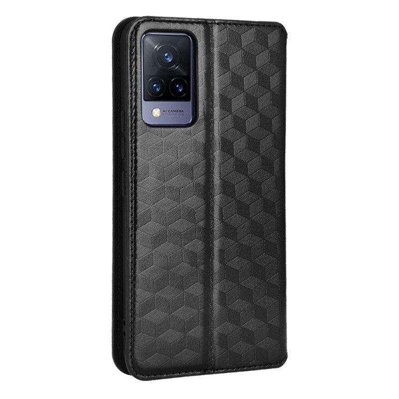 Puhelinkuoret Vivo V21 5G Kotelot Flip Timanttinahkaefekti