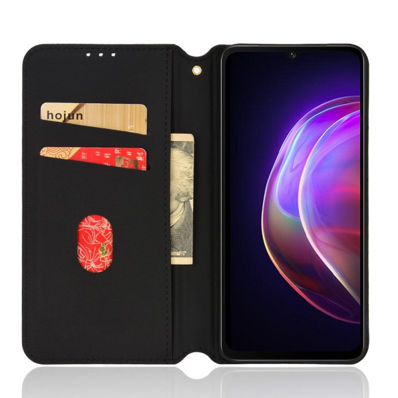 Puhelinkuoret Vivo V21 5G Kotelot Flip Timanttinahkaefekti