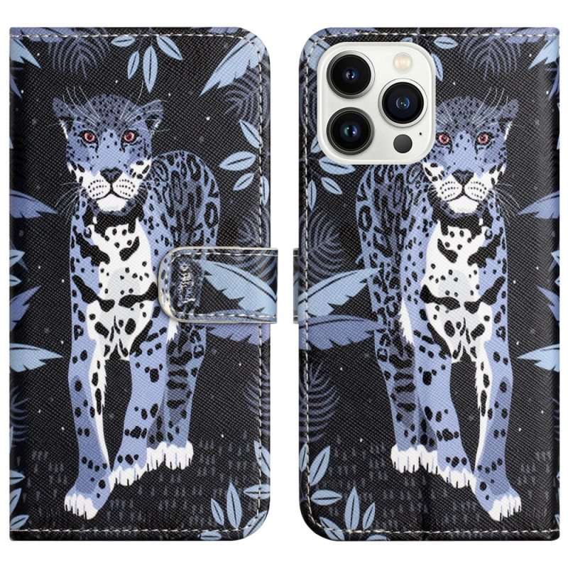 Kuoret iPhone 16 Pro Max Leopardikuvioinen Olkahihna