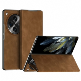 Nahkakotelo Oppo Find N3 Klassinen Nappanahka