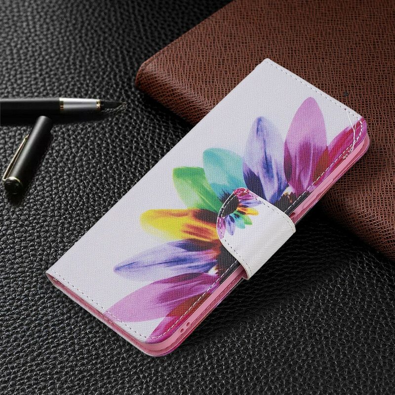 Flip Case Xiaomi Redmi Note 10 5G Akvarelli Kukka