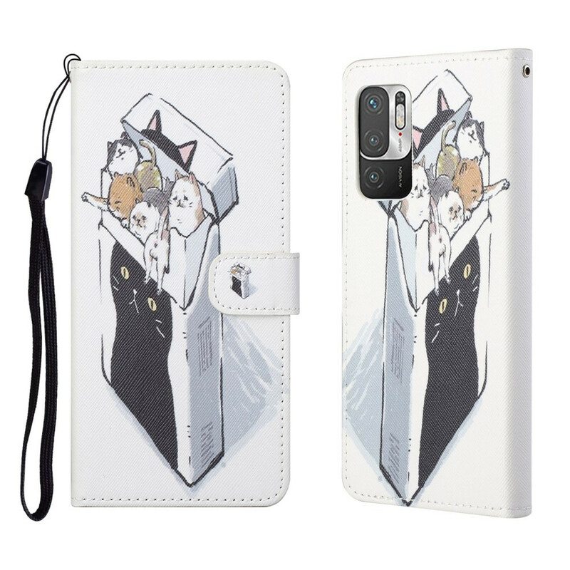 Kotelot Xiaomi Redmi Note 10 5G Suojaketju Kuori Toimitus Thong Cats