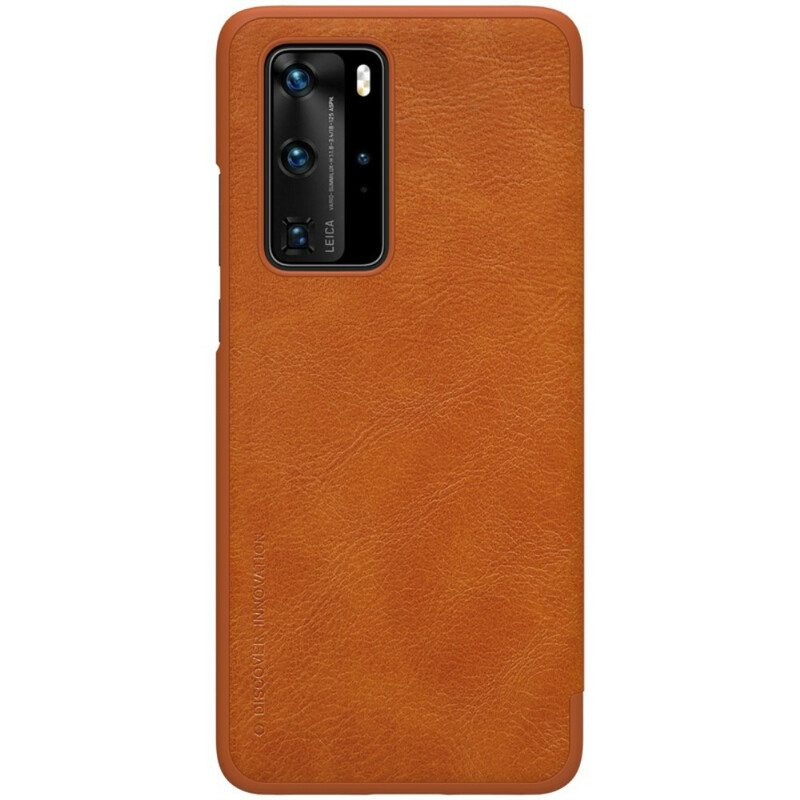 Puhelinkuoret Huawei P40 Pro Kotelot Flip Qin-sarja Nillkin