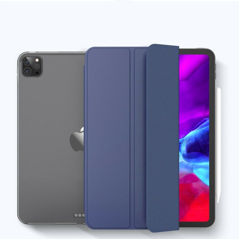Puhelinkuoret iPad Pro 12.9" (2021) Keinonahka Ja Läpinäkyvä