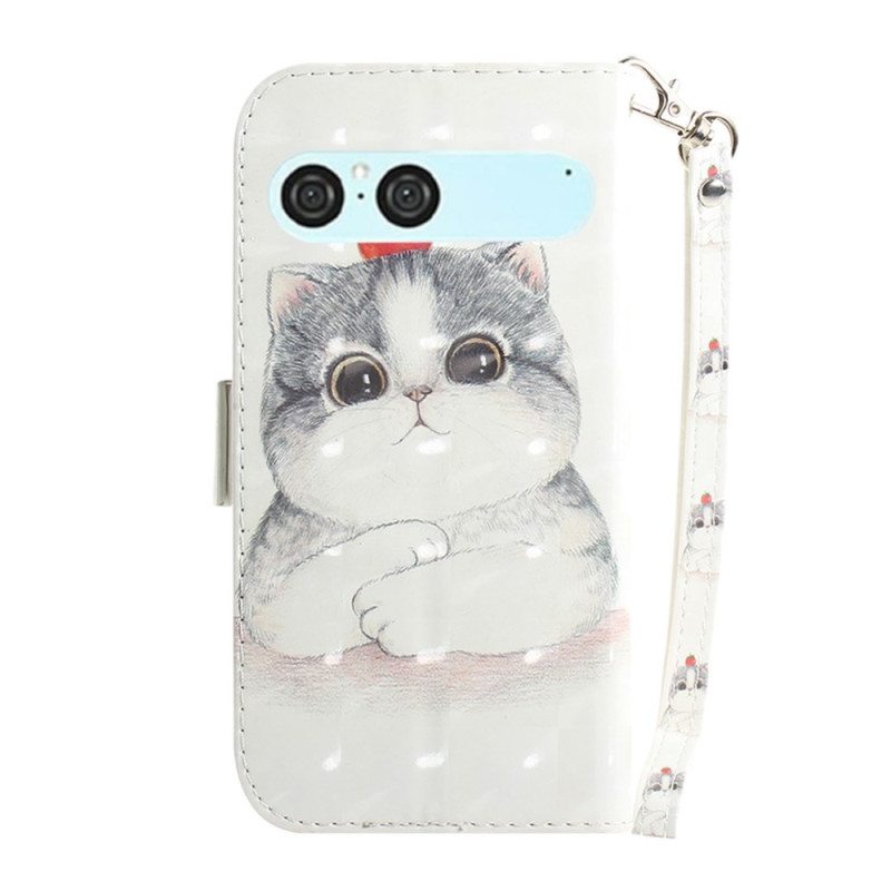 Kotelot Sony Xperia 10 Vii Kissa Ja Mansikka -avain Suojakuori