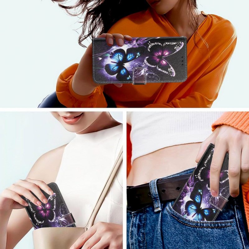 Kotelot Sony Xperia 10 Vii Puhelinkuoret Kaksi Perhosta