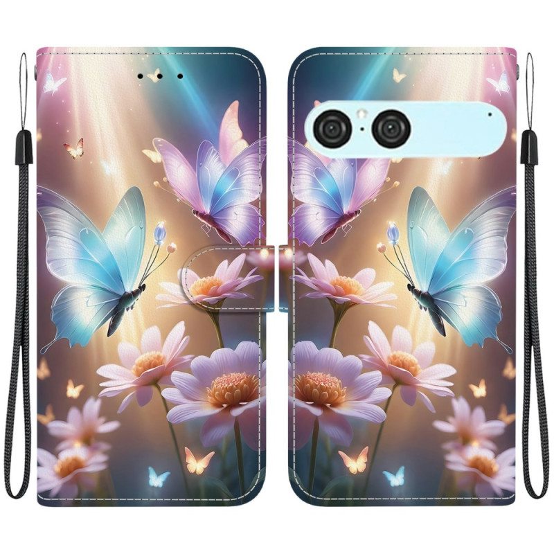 Kotelot Sony Xperia 10 Vii Puhelinkuoret Valaistuja Perhosia