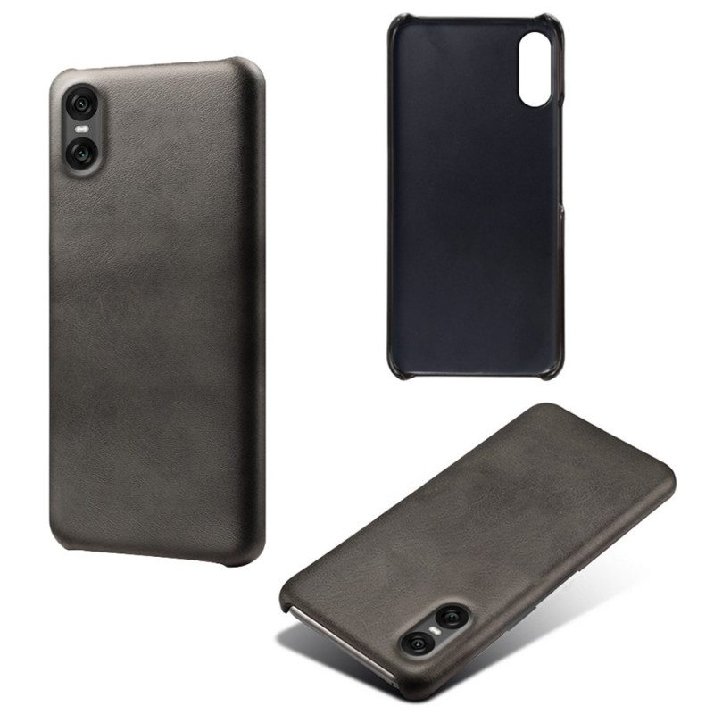 Kuori Sony Xperia 10 Vii Nahkamainen Suojakuori