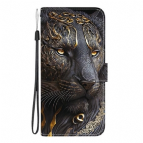 Kotelot Samsung Galaxy A17 4g / 5g Kultainen Ja Musta Leijona