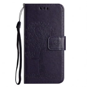 Nahkakotelo Samsung Galaxy A17 4g / 5g Puu Ja Pöllöt