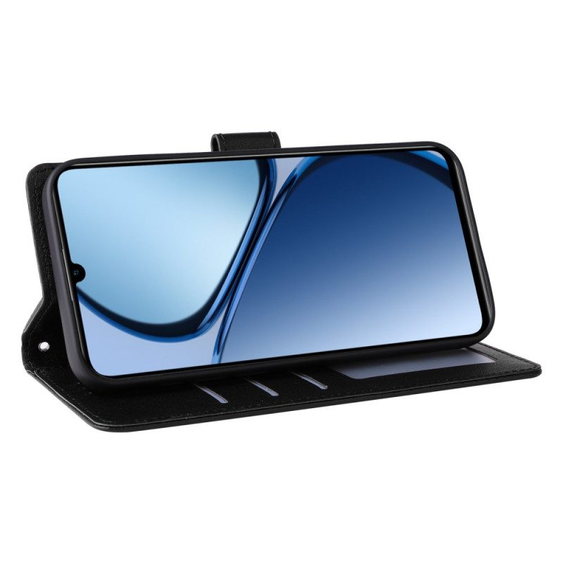 Kuoret Realme Note 60 Yksivärinen Nahkajäljitelmä