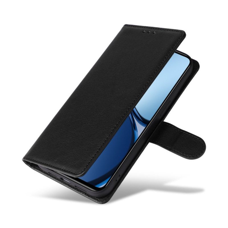 Kuoret Realme Note 60 Yksivärinen Nahkajäljitelmä