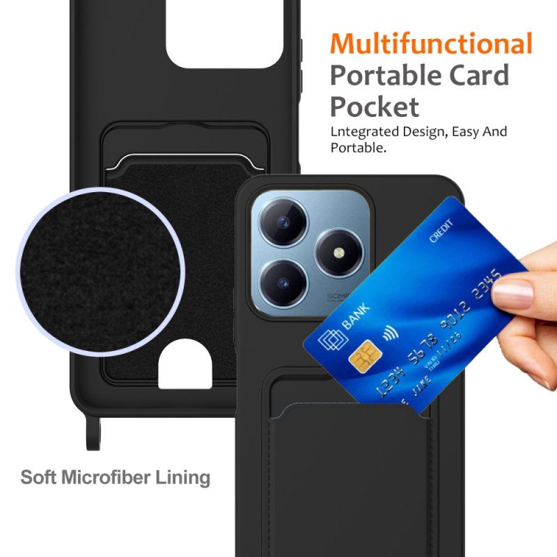 Kuori Realme Note 60 Korttikotelo Suojakuori