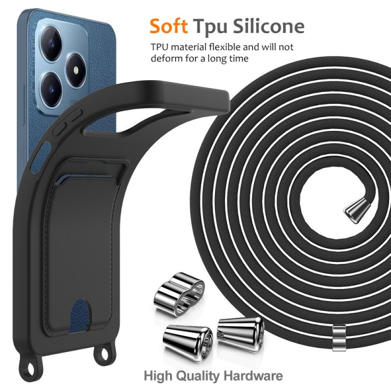 Kuori Realme Note 60 Korttikotelo Suojakuori