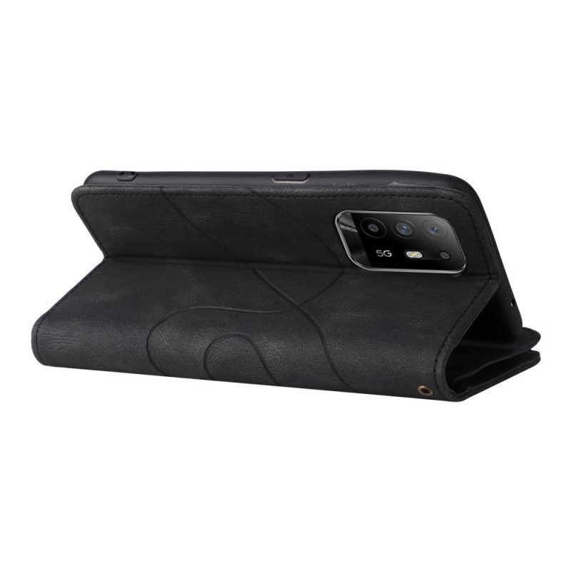 Kotelot Oppo A94 5G Kaksivärinen Kukkaro Kaulanauhalla