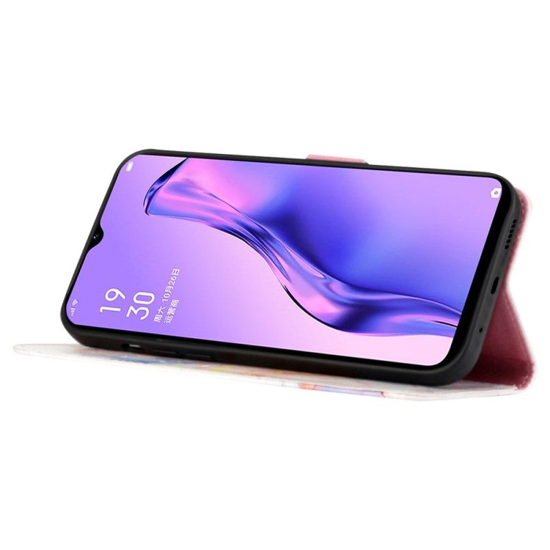 Kotelot Oppo A94 5G Marmori Kaulanauhalla