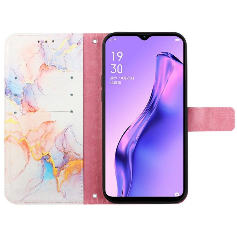 Kotelot Oppo A94 5G Marmori Kaulanauhalla