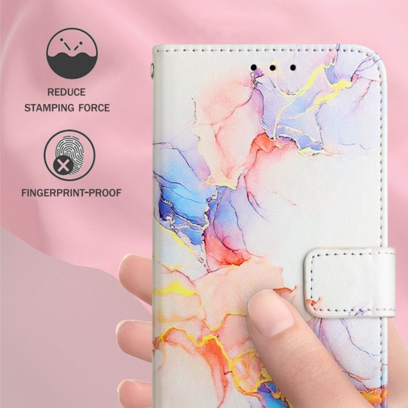 Kotelot Oppo A94 5G Marmori Kaulanauhalla