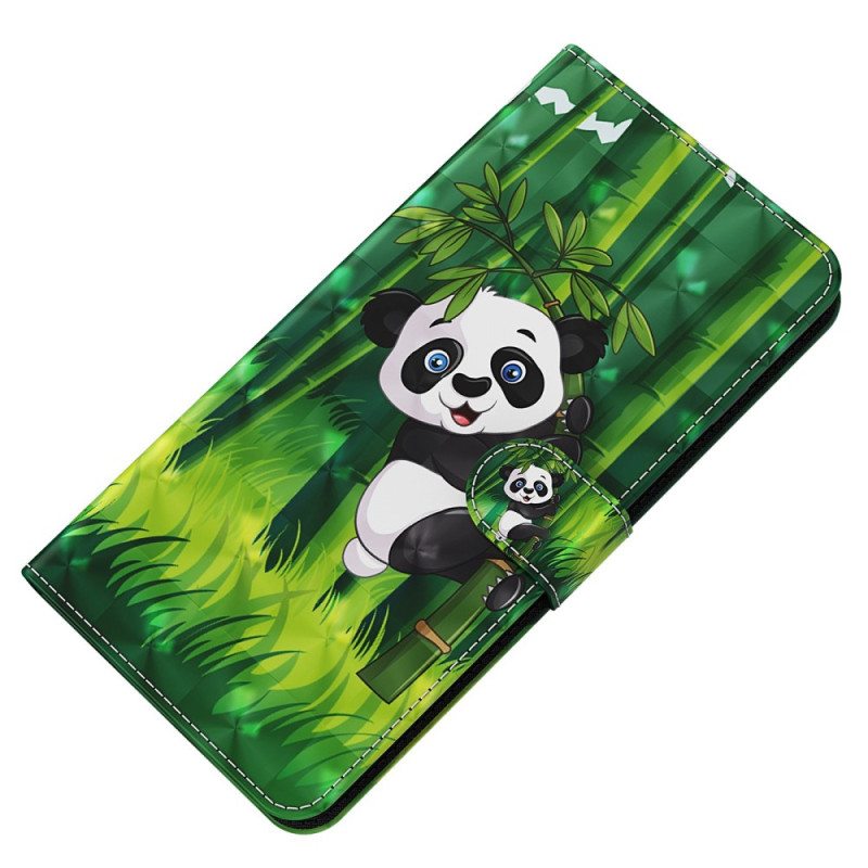 Kotelot Oppo A94 5G Panda Kaulanauhalla