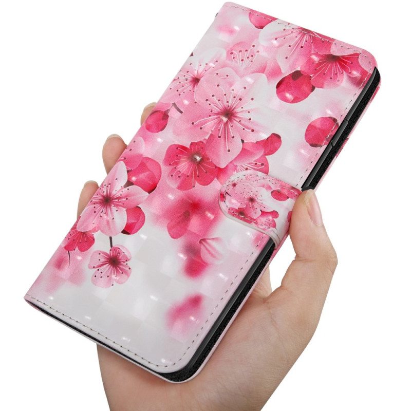 Kotelot Oppo A94 5G Ruusukukkia Kaulanauhalla