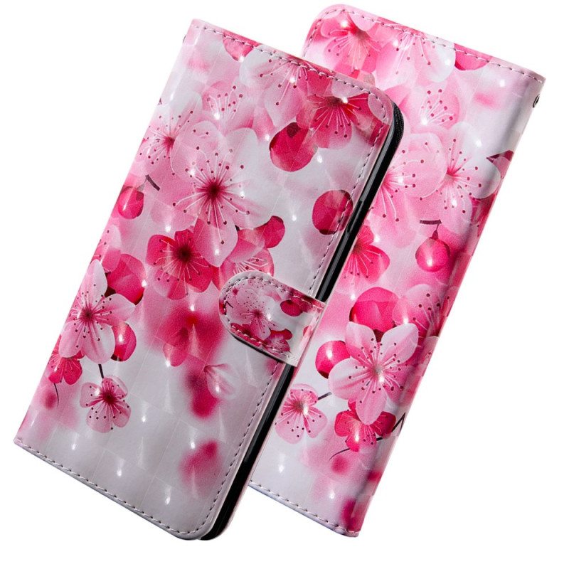 Kotelot Oppo A94 5G Ruusukukkia Kaulanauhalla
