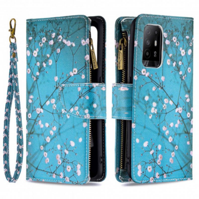 Kotelot Oppo A94 5G Vetoketjullinen Puutasku