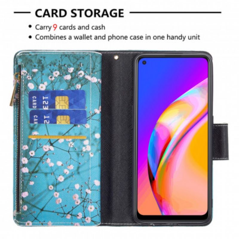 Kotelot Oppo A94 5G Vetoketjullinen Puutasku