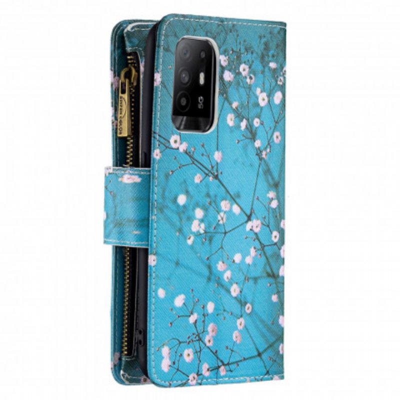 Kotelot Oppo A94 5G Vetoketjullinen Puutasku