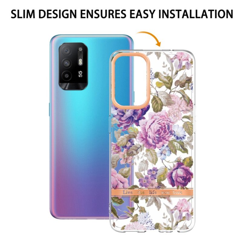 Kuori Oppo A94 5G Begonian Kukkia
