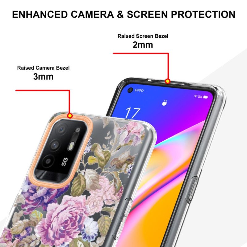 Kuori Oppo A94 5G Begonian Kukkia
