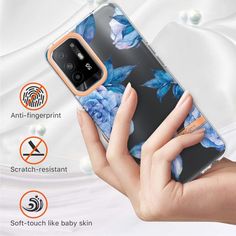 Kuori Oppo A94 5G Pionit Kukat Saumaton