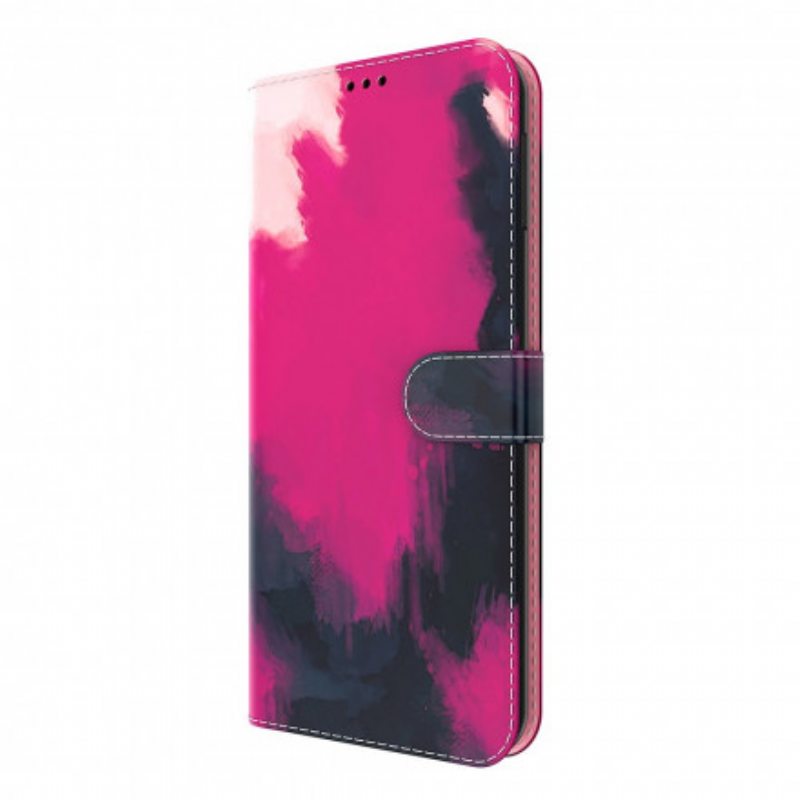 Nahkakotelo Oppo A94 5G Akvarelli