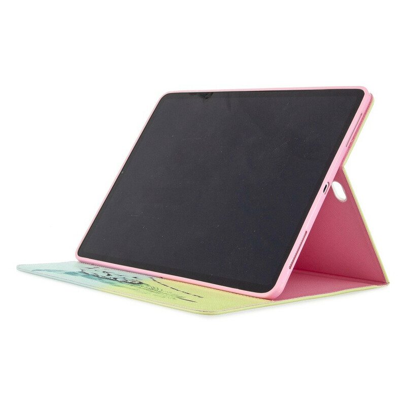 Flip Case iPad Pro 12.9" (2022) Höyhenpainatuskuvio