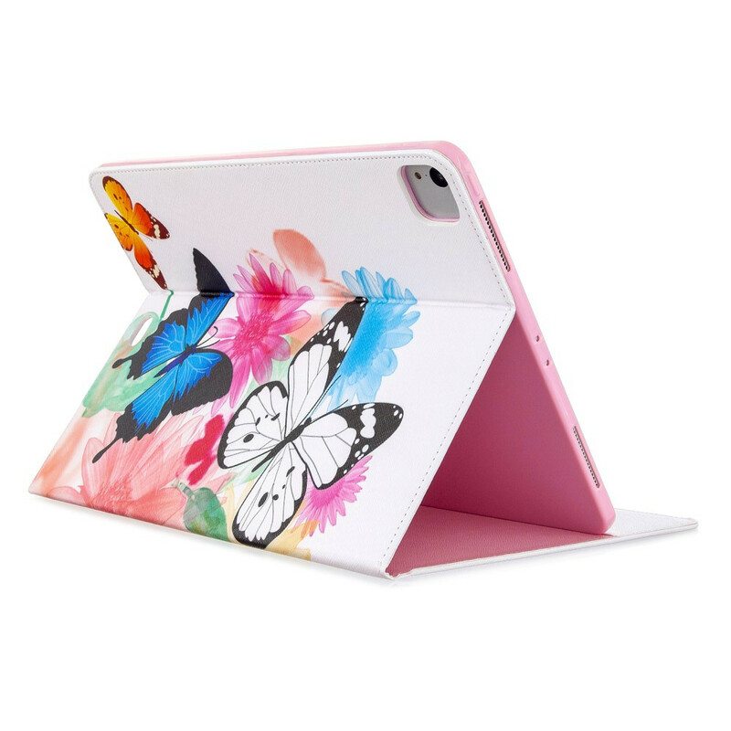 Flip Case iPad Pro 12.9" (2022) Perhoset Painettu Kuvio