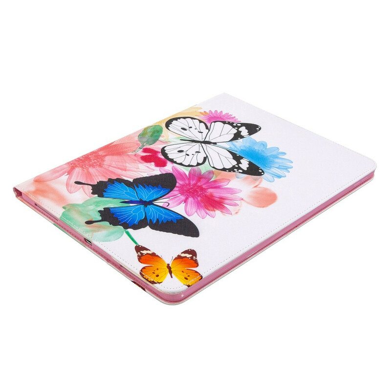 Flip Case iPad Pro 12.9" (2022) Perhoset Painettu Kuvio