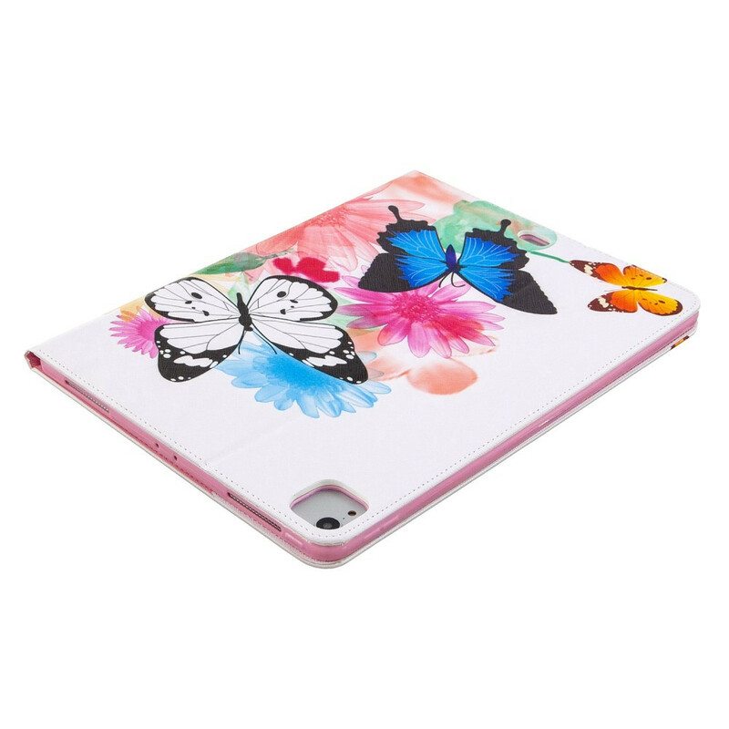 Flip Case iPad Pro 12.9" (2022) Perhoset Painettu Kuvio