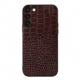 Kuori Samsung Galaxy S23 Plus 5G Aitoa Krokotiilityylistä Nahkaa