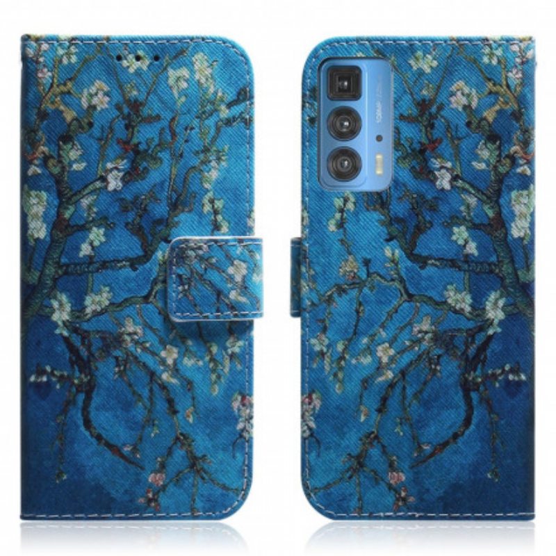 Kotelot Motorola Edge 20 Pro Kukkiva Puun Oksa