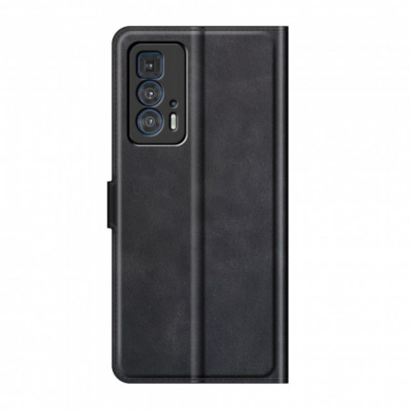 Kotelot Motorola Edge 20 Pro Ohut Extreme Leather -efekti