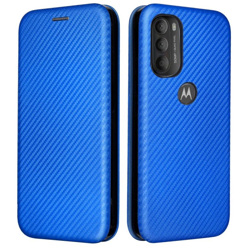 Puhelinkuoret Moto G71 5G Kotelot Flip Värillinen Hiilisilikoni