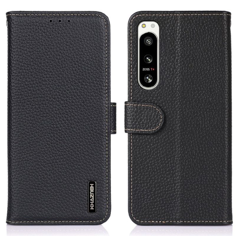Kotelot Sony Xperia 5 IV Khazneh Litsi Nahka