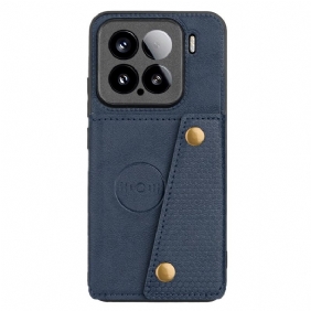 Kuori Xiaomi 15 Nahkamainen Korttikotelo Ja Teline